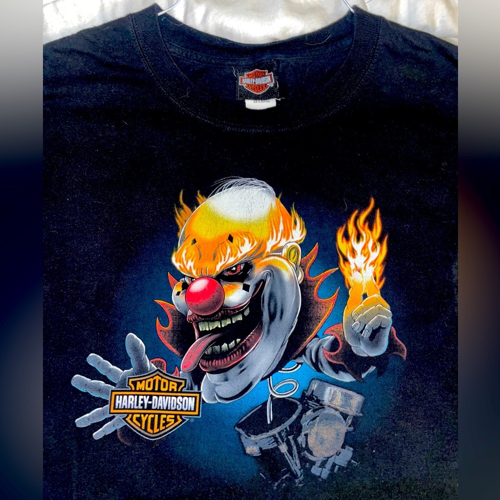 Harley Davison Black Tee Shirt 3XL Nees Harley Galesburg, IL Gently Used